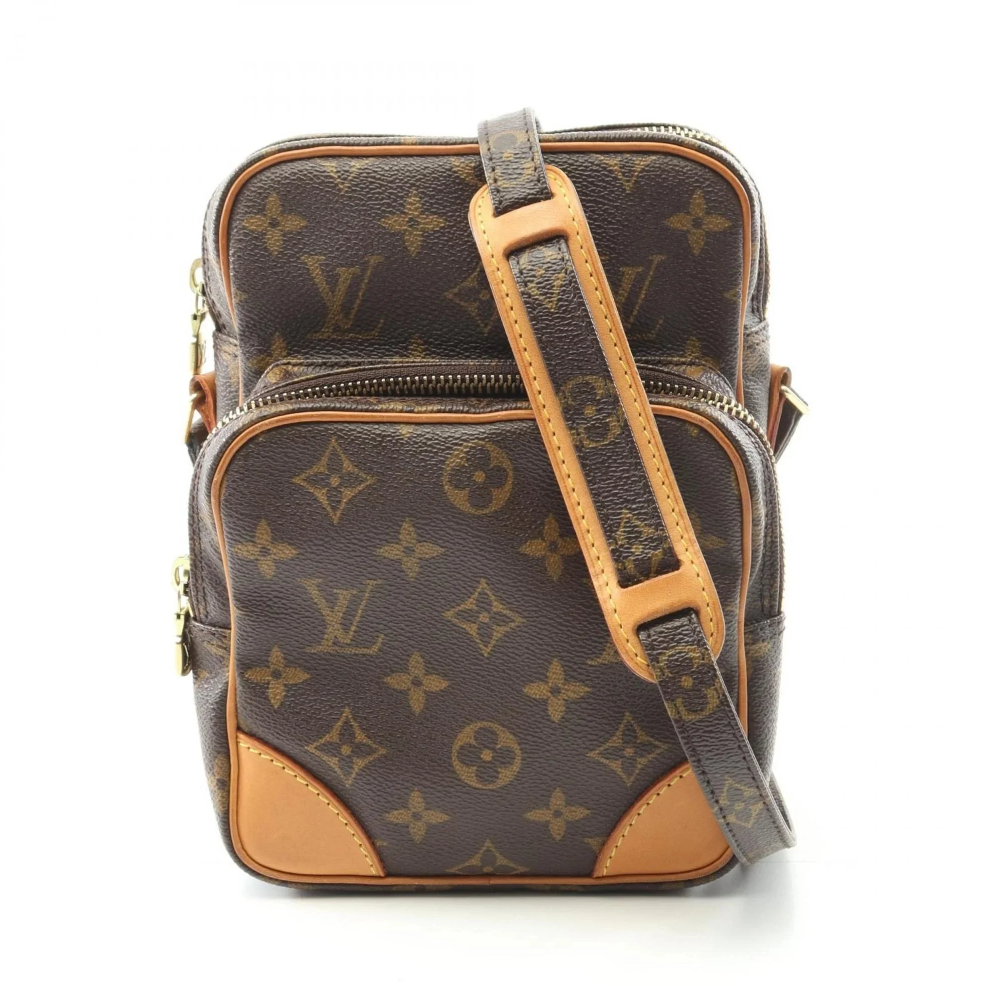 Louis Vuitton Brown Monogram Coated Canvas Shoulder Bag (pre-owned)