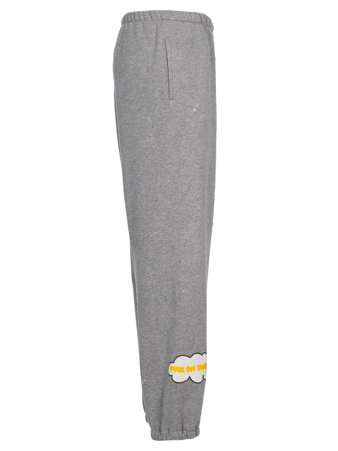 Distressed 'f*ck Off Tuesday' Jogging Pants