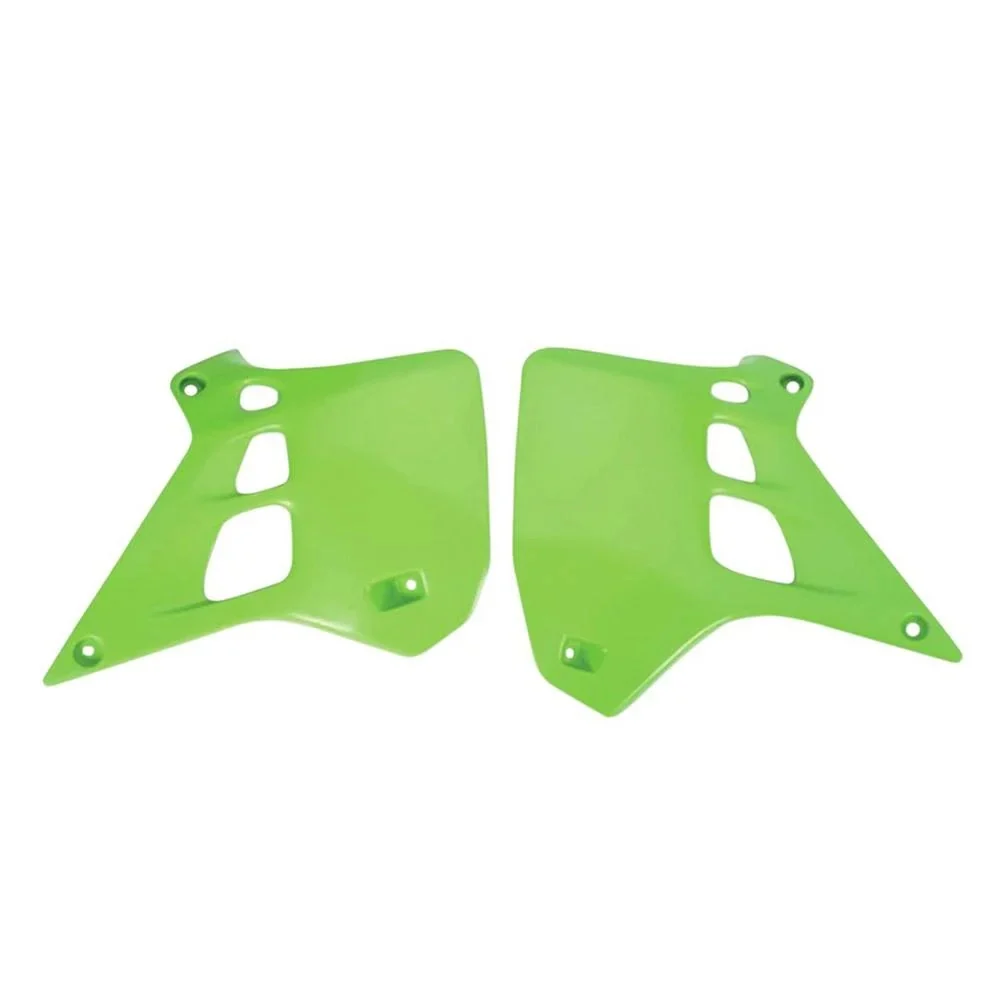 Polisport Radiator Scoops For Kawasaki Kx125 1990-1991 Green