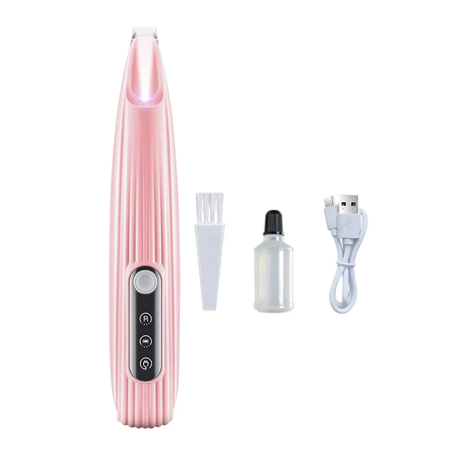 Portable Dog/cat Paw Trimmer With Led Light - F2 Pink
