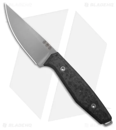 Boker Daily Knives Ak1 Drop Point Fixed Blade Knife Carbon Fiber (3" Satin)