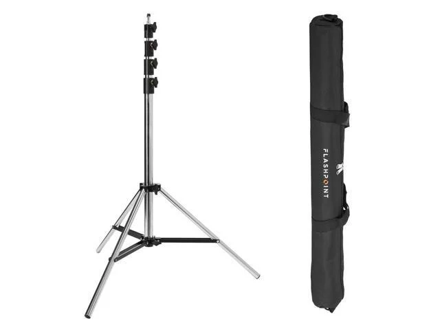 Flashpoint Pro Air-cushioned Heavy-duty Light Stand (chrome, 13')