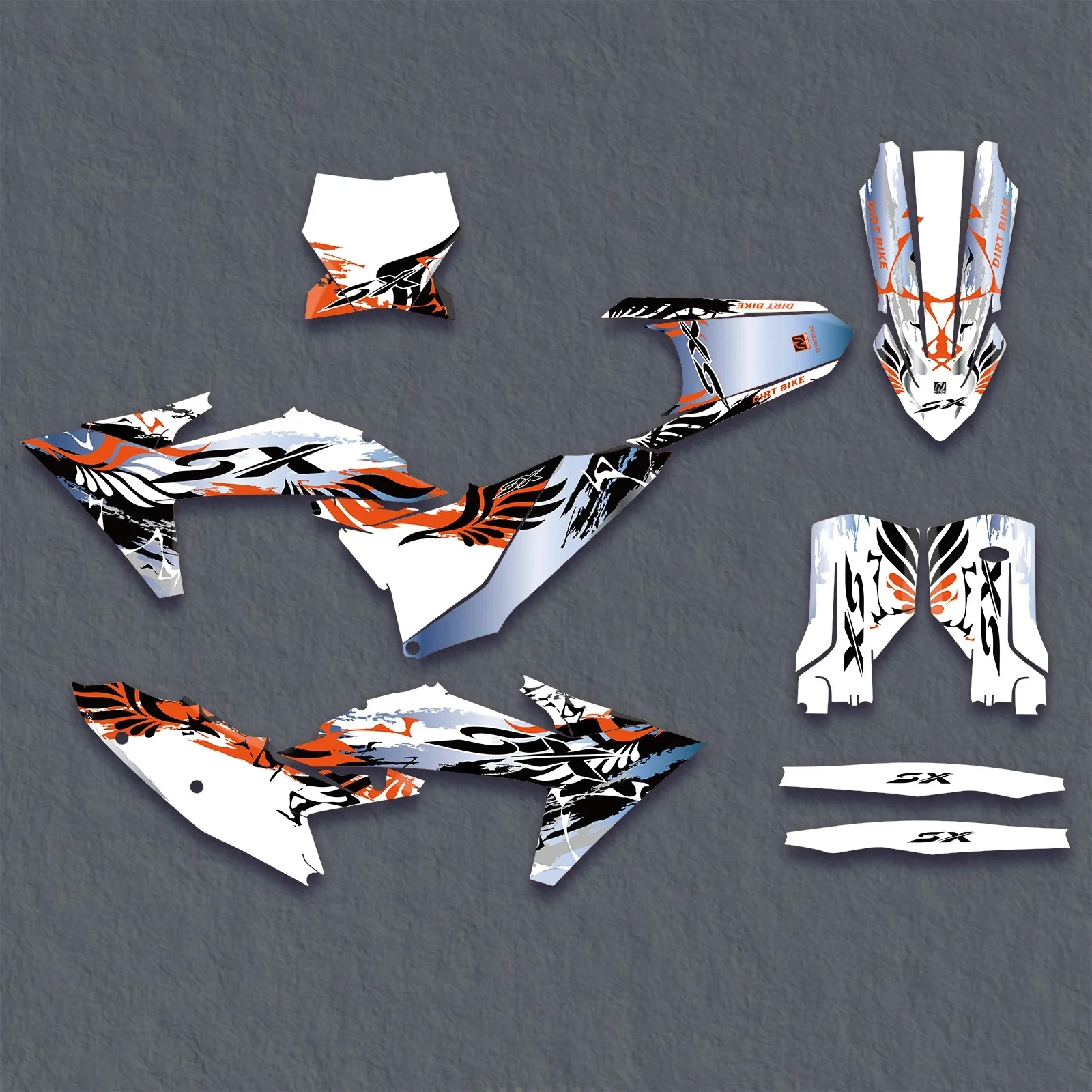 Full Graphics Decals Stickers Set For Ktm Sx 2023-2025 - 2548