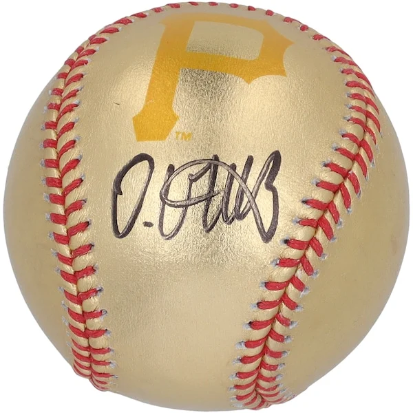 Oneil Cruz Pittsburgh Pirates Autographed Fanatics Authentic Gold Team Logo Baseball