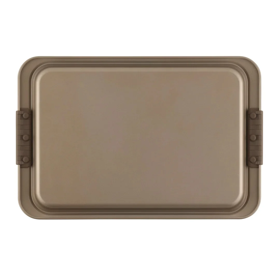 Cookie Sheet With Silicone Grips - Graphite/11" X 17"