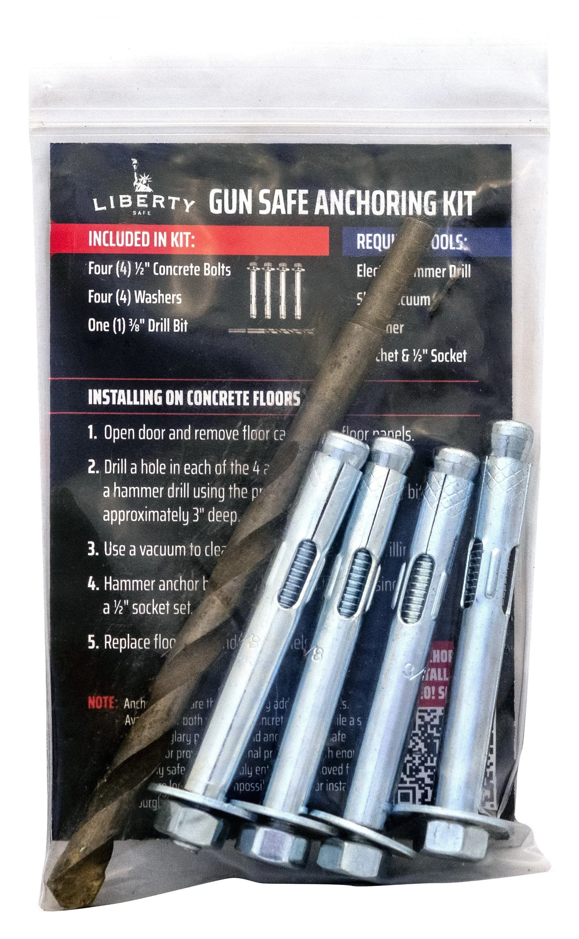 Concrete Floor Safe Anchoring Kit