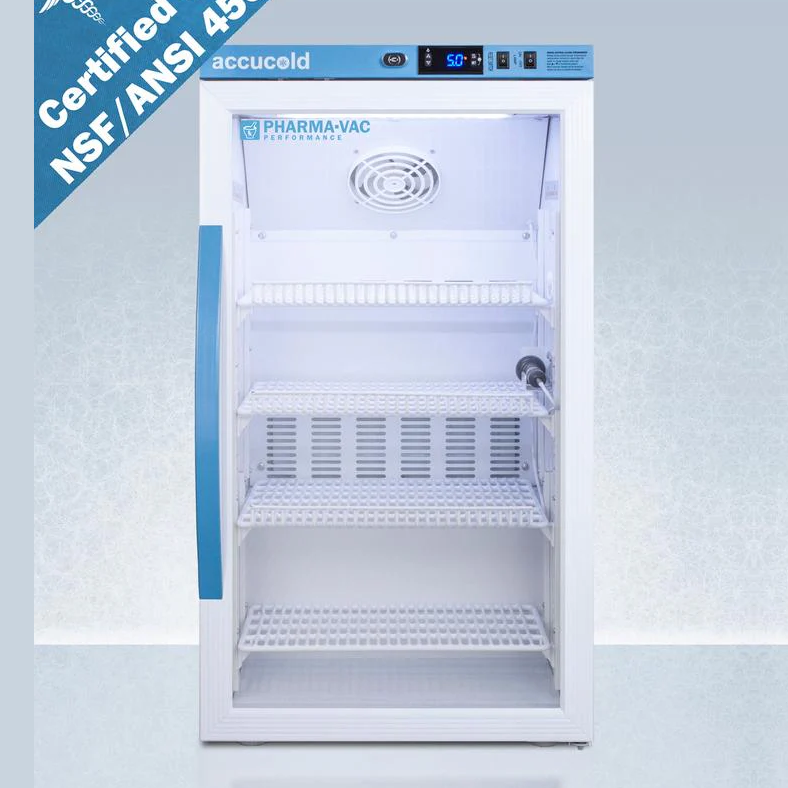Summit Arg3pv456 3 Cu.ft. Counter Height Vaccine Refrigerator, Certified To Nsf/ansi 456 Vaccine Storage Standard