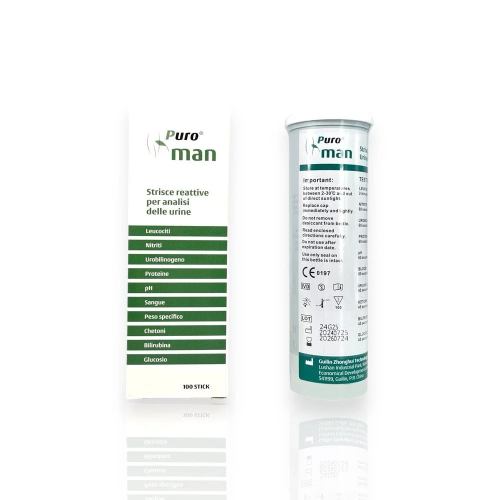 Puroman Strisce Reattive Per Analisi Urine 100 Stick Dr.tili