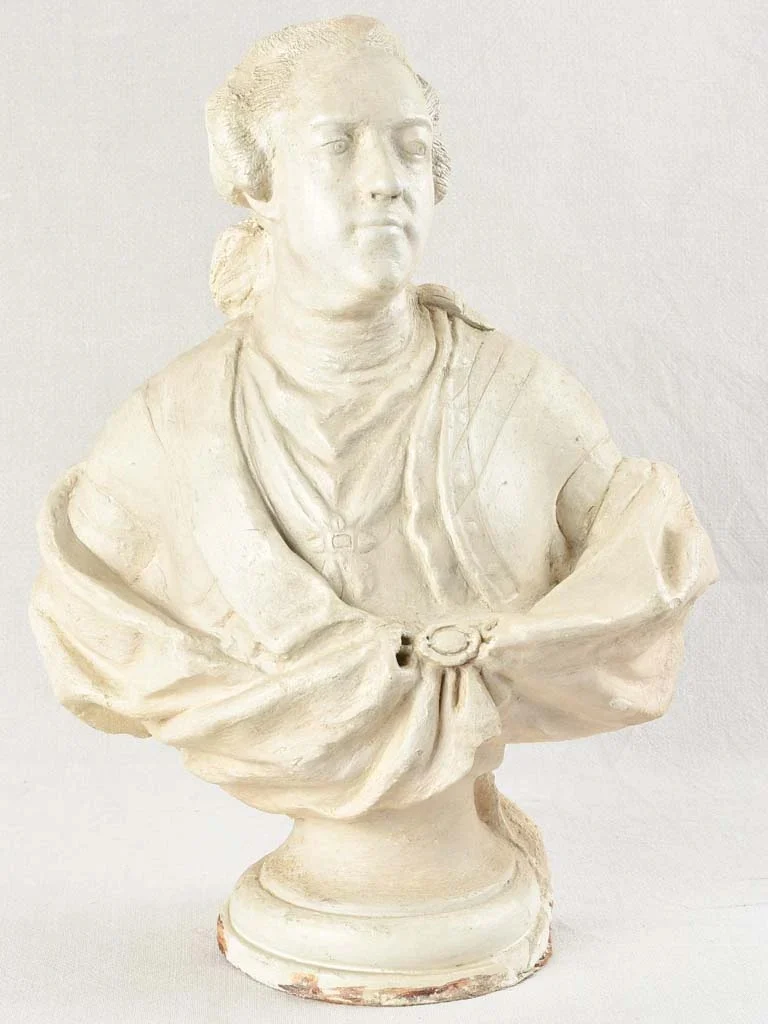 19th Century Portrait Sculpture Of Louis Xvi 20"