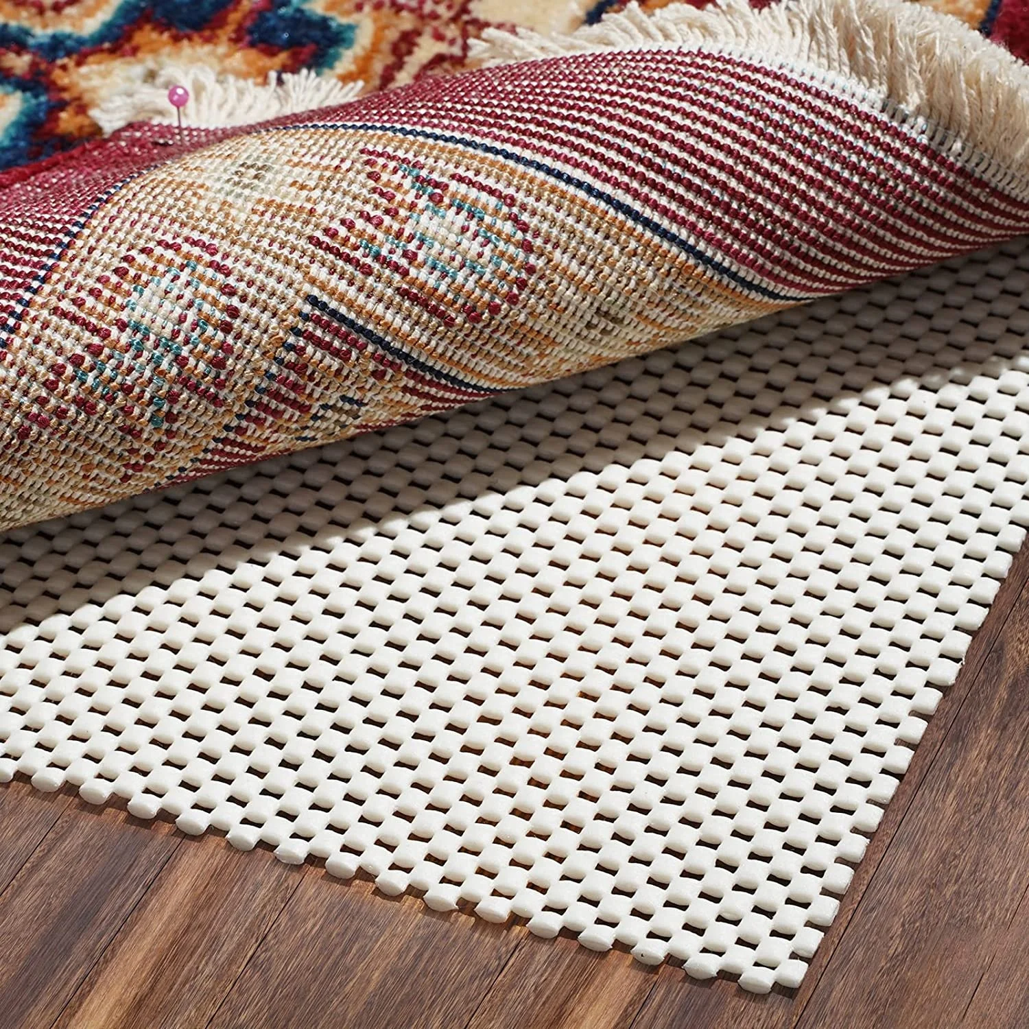 Non Slip Rug Pad Gripper 8 X 10 Feet Extra Thick Carpet Pads For Area Rugs And Hardwood Floors, Keep Your Rugs Safe And In Place