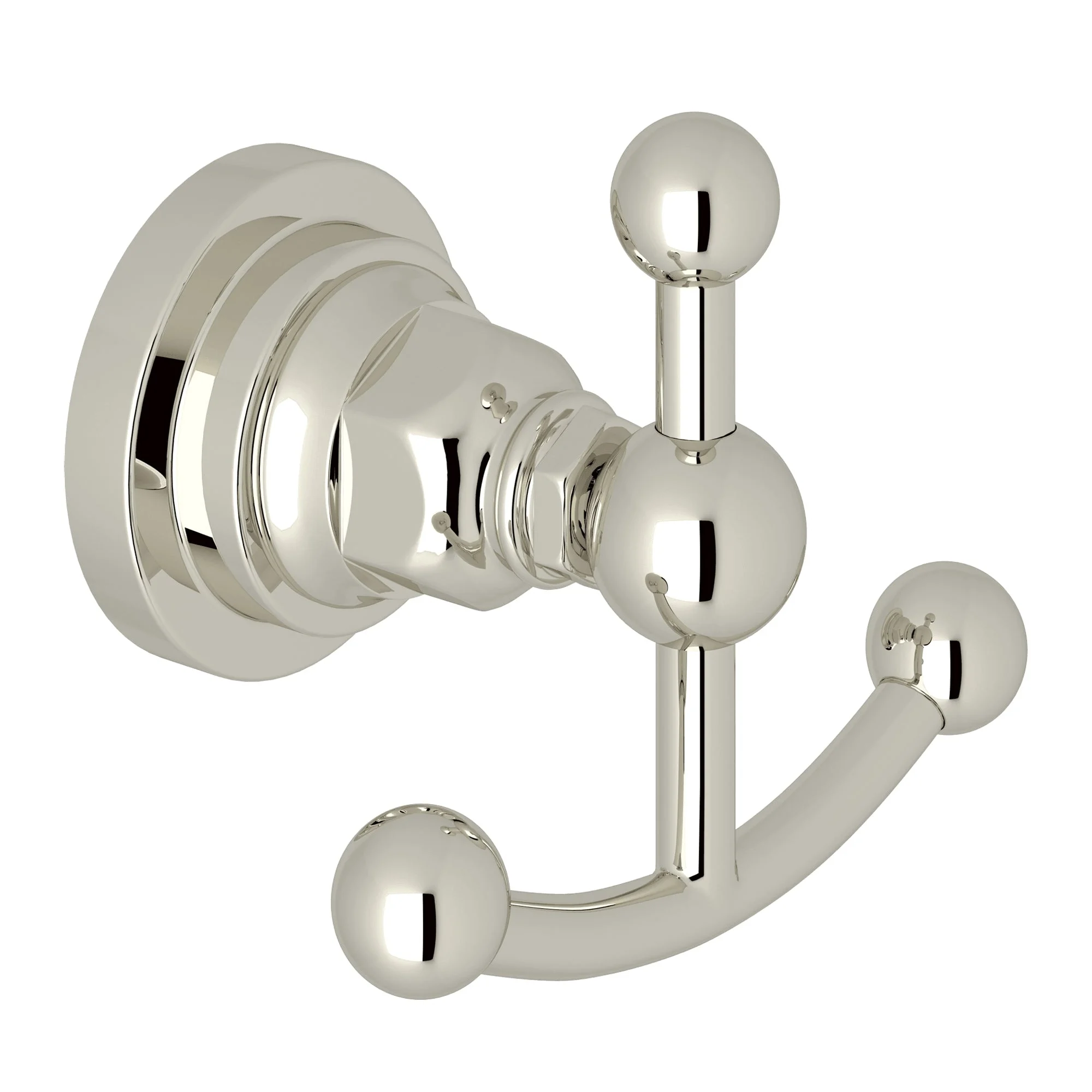 Rohl A1481li San Giovanni Double Robe Hook - Polished Nickel