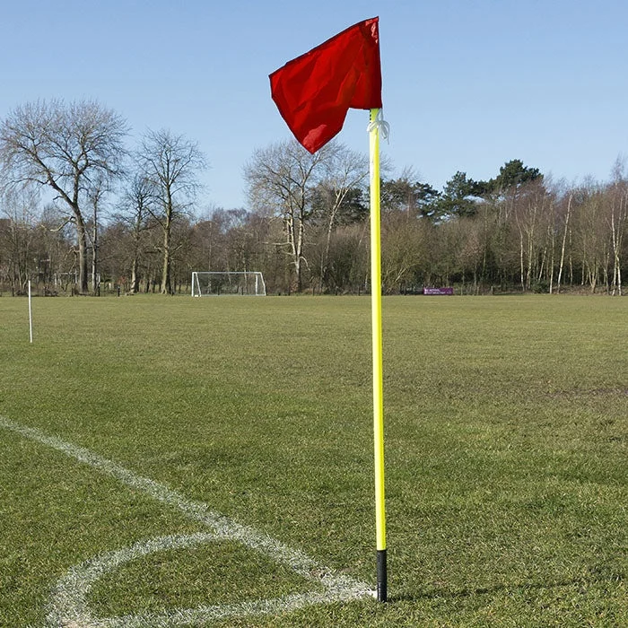 Yellow Spring Corner Post 25mmx159cm (set Of 4 Inc Bag And Flags)