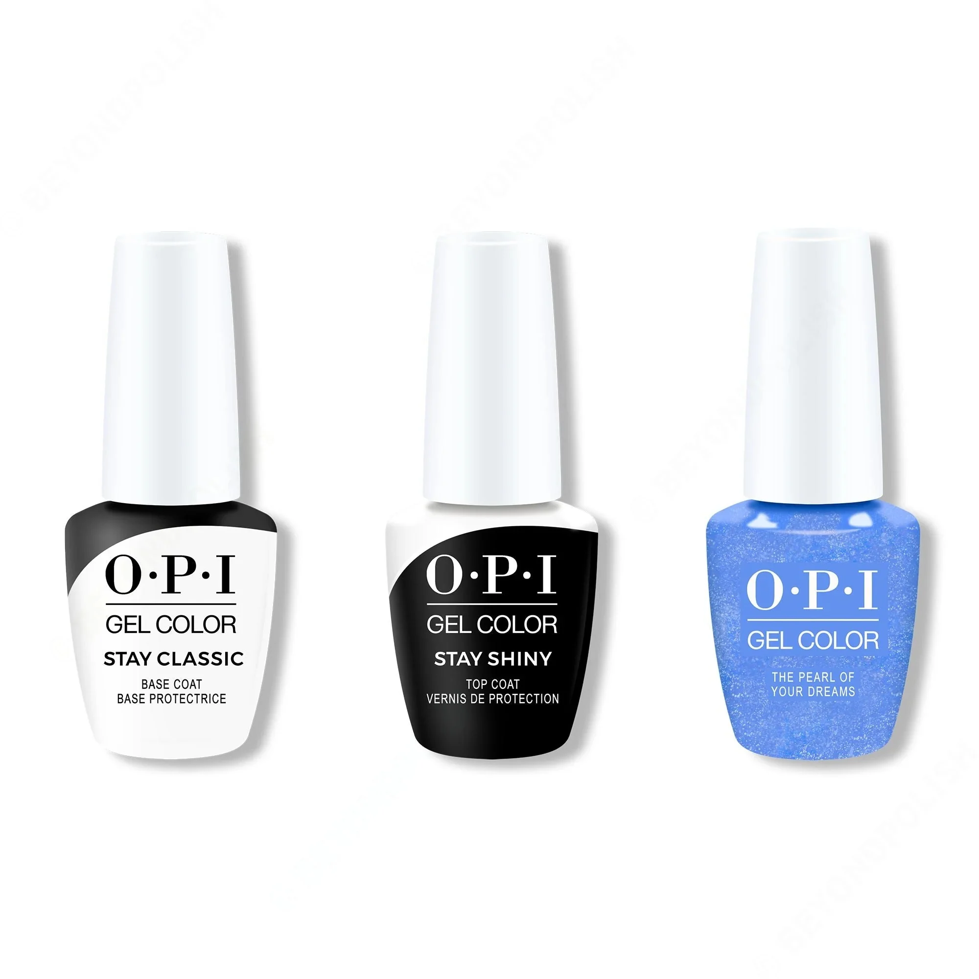 Opi Gelcolor Combo - Stay Classic Base, Shiny Top & The Pearl Of Your Dreams