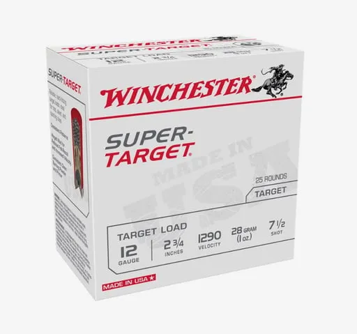 Winchester Super Target 12 Gauge 2-3/4" 7.5 Shot Target Load Ammunition 25 Rounds