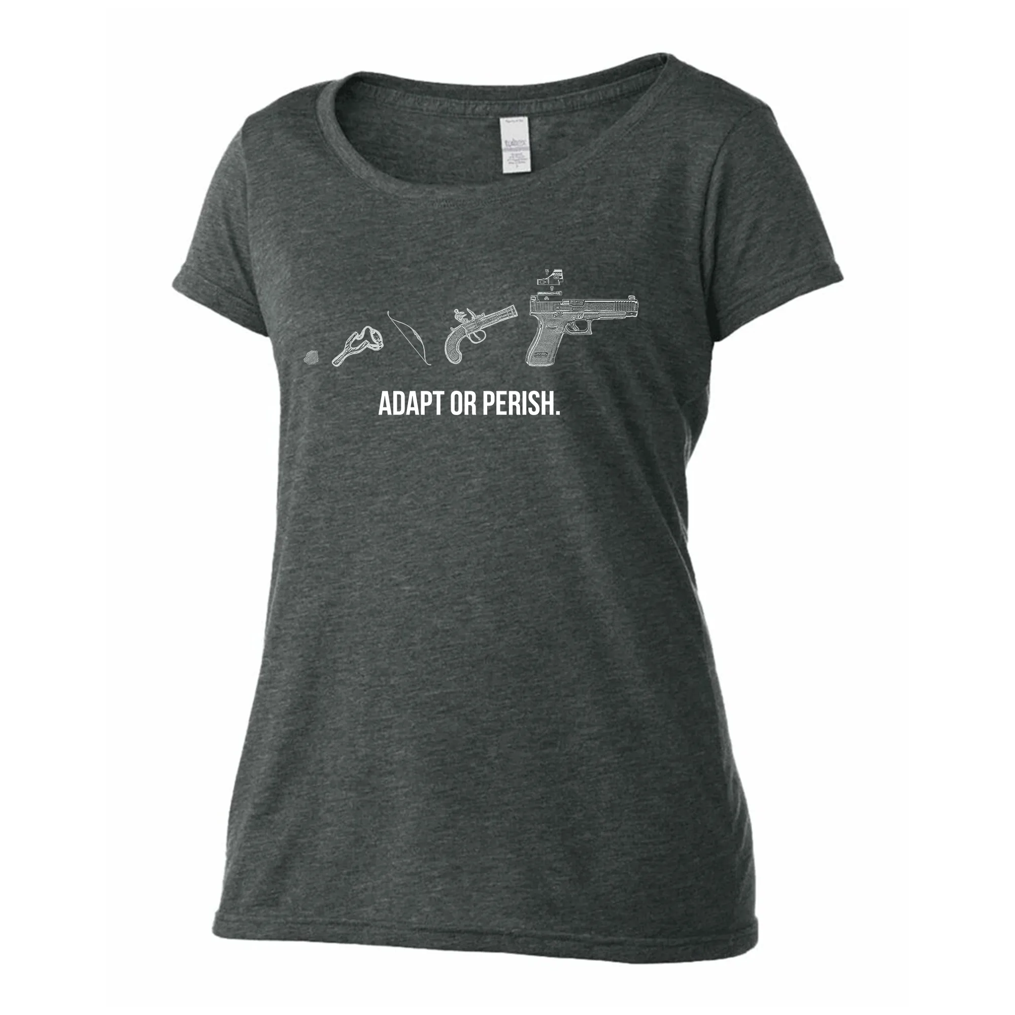 C&h Women’s T-shirt Adapt Or Perish