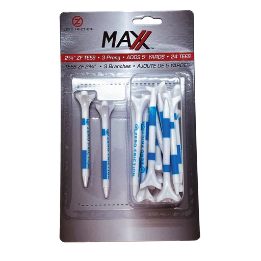 Zft Maxx 2 3/4" White Tee Pack