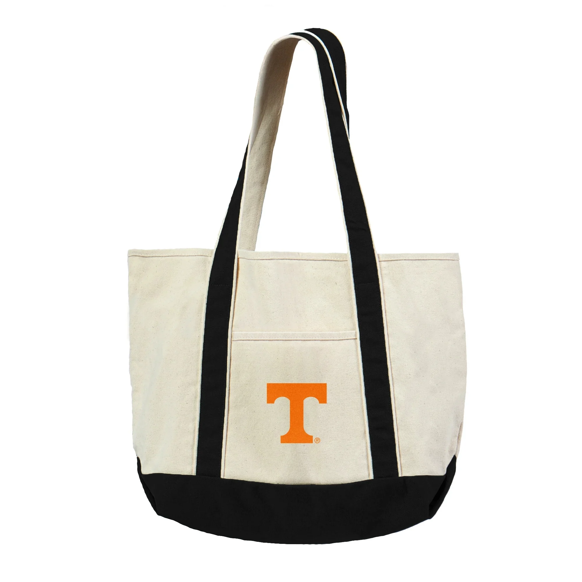 University Of Tennessee Volunteers Ncaa Canvas Tote With Colored Strap