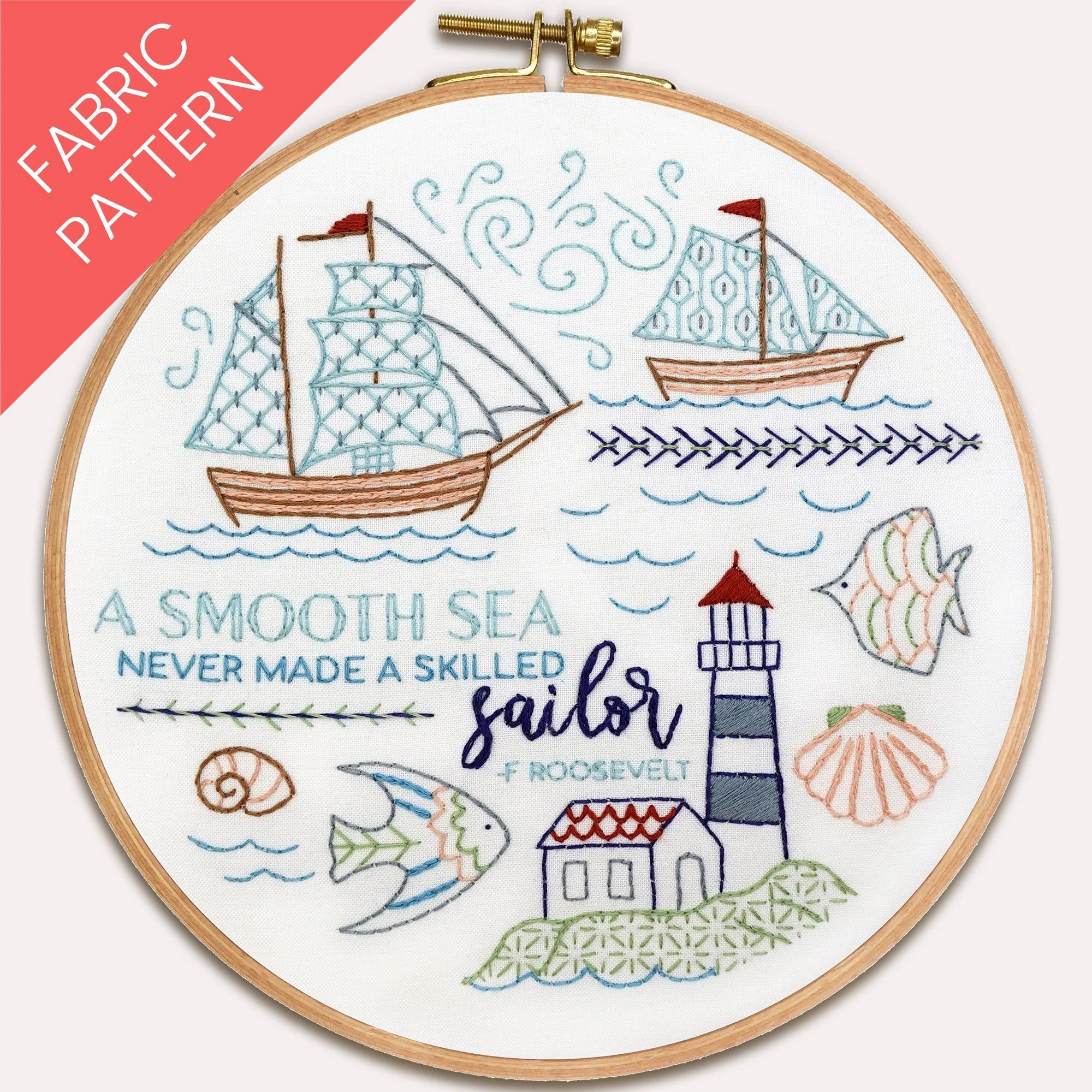 At Sea Printed Fabric Pattern