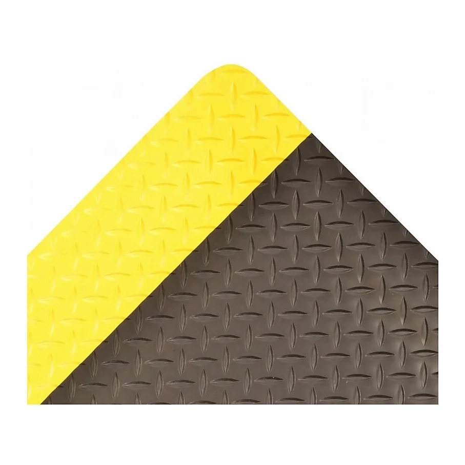Notrax Cushion Trax Anti-fatigue Mat, 36" X 24", Black/yellow