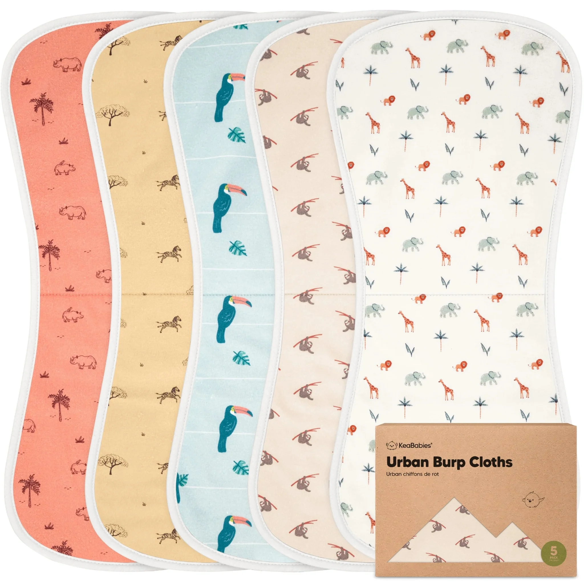 Urban Burp Cloths (wildscape)