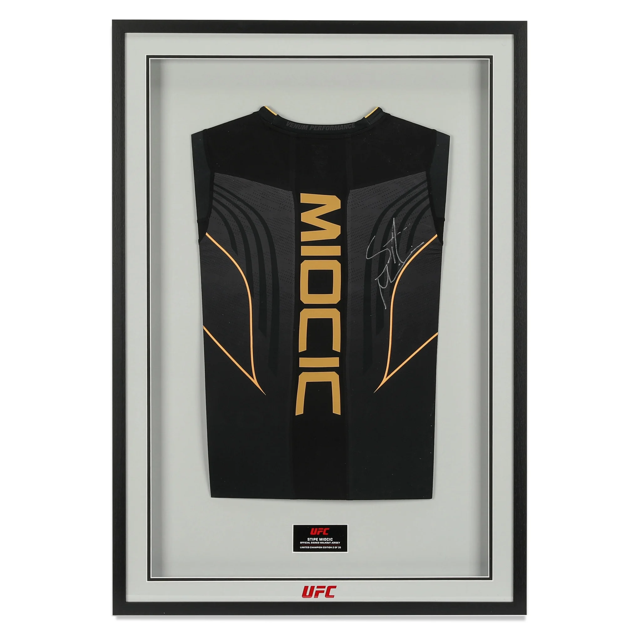 Stipe Miocic Signed Champion Venum Fight Night 2.0 Jersey