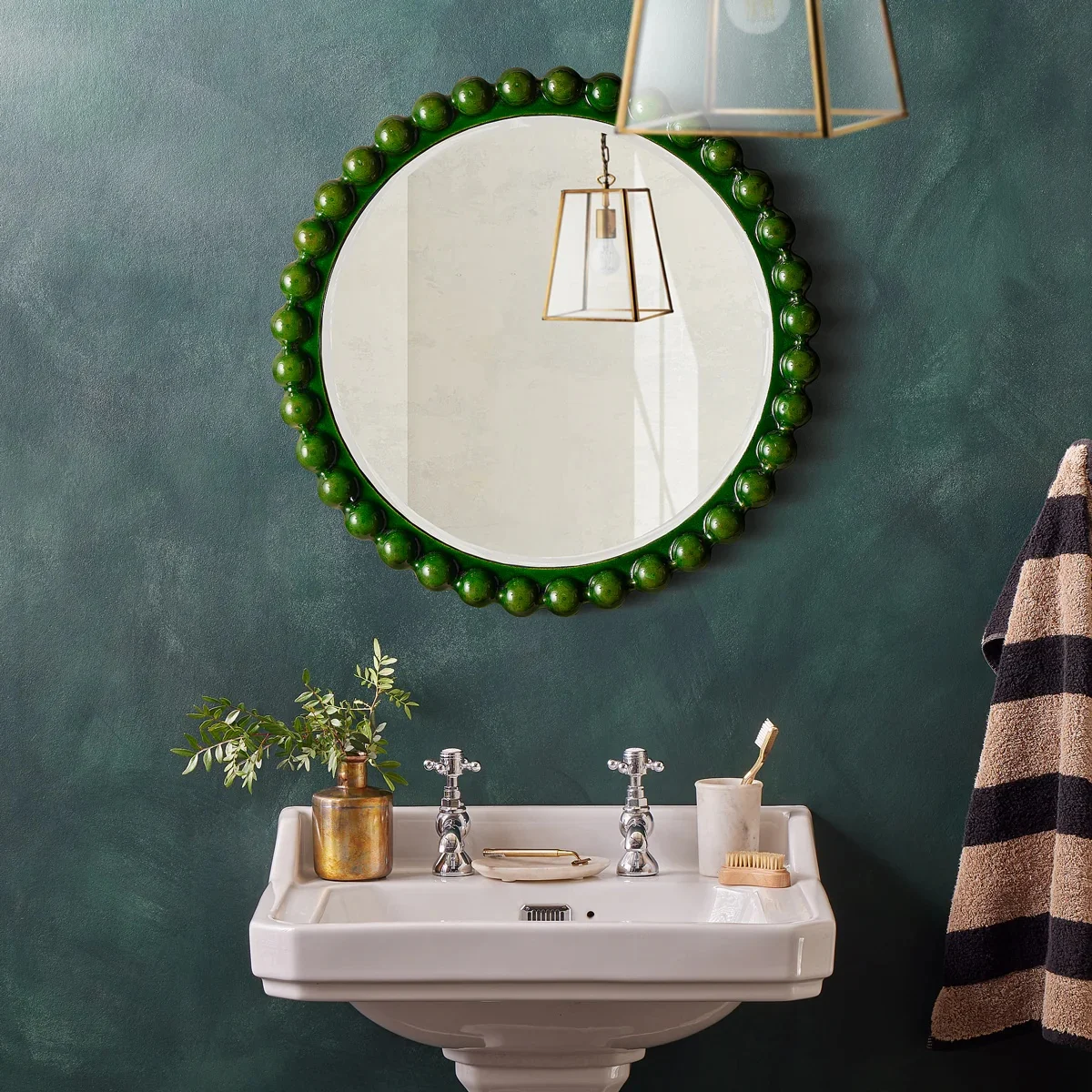 Flynn Mirror In Green