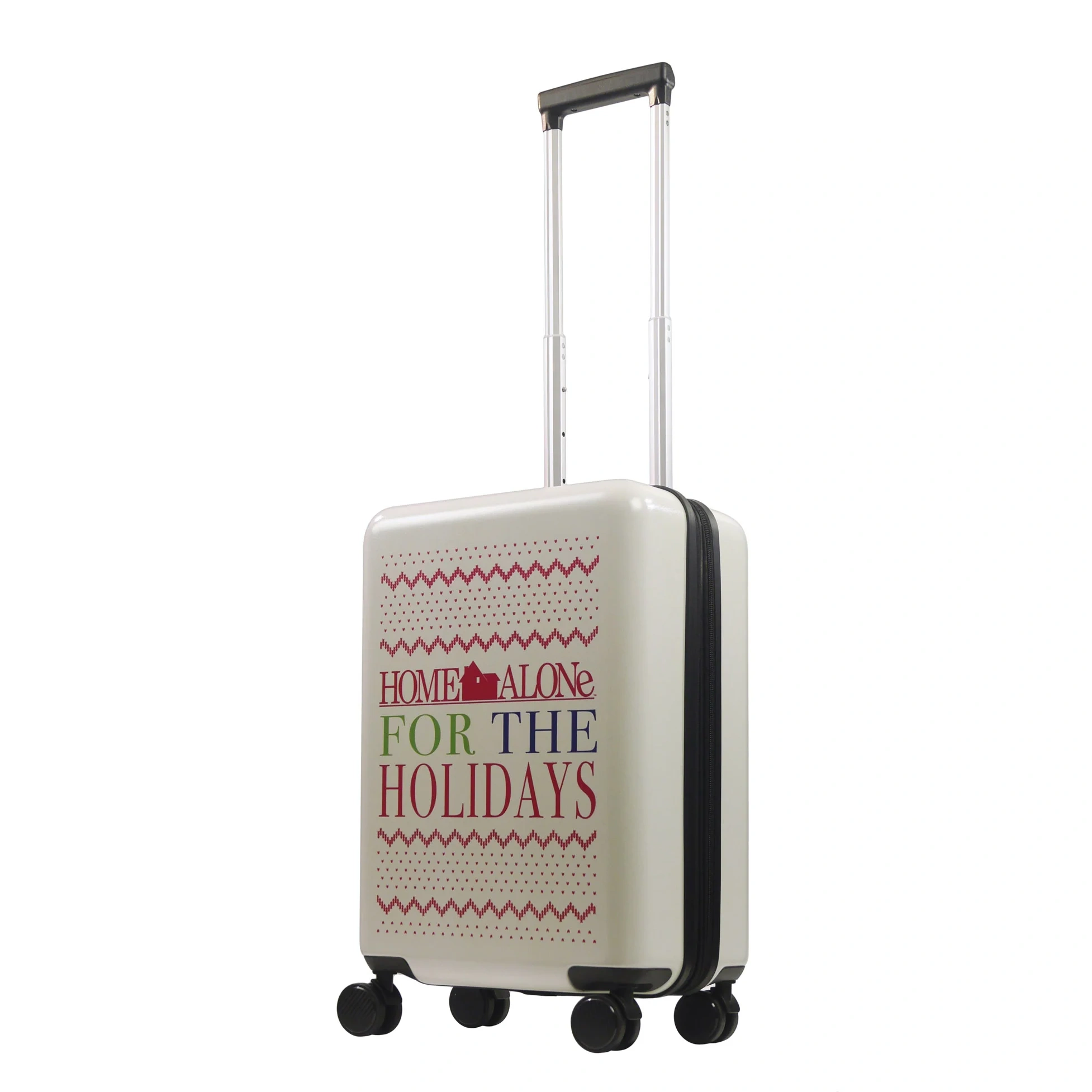 Home Alone 22.5" White Carry-on Spinner Suitcase Luggage