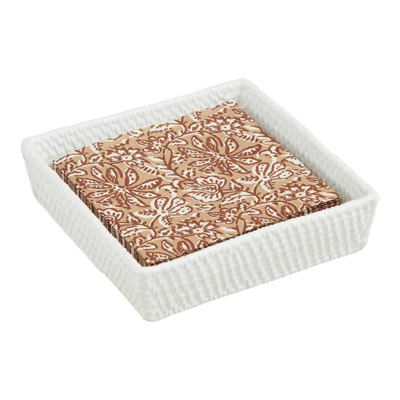 Woven Ceramic Cocktail Napkin Set