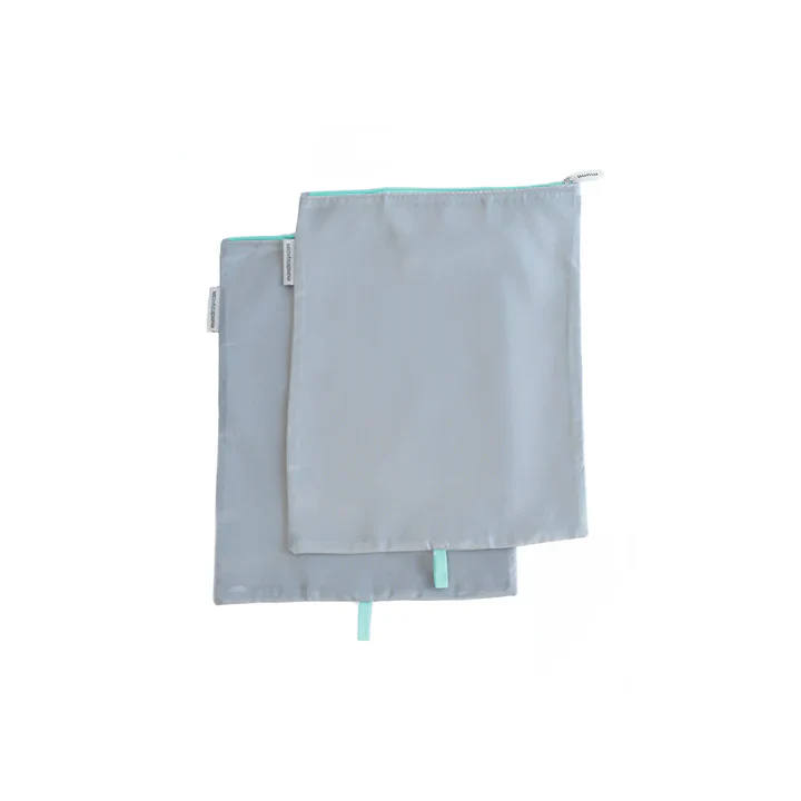 Mumi Shoe Bags Set Of 2 - Aqua