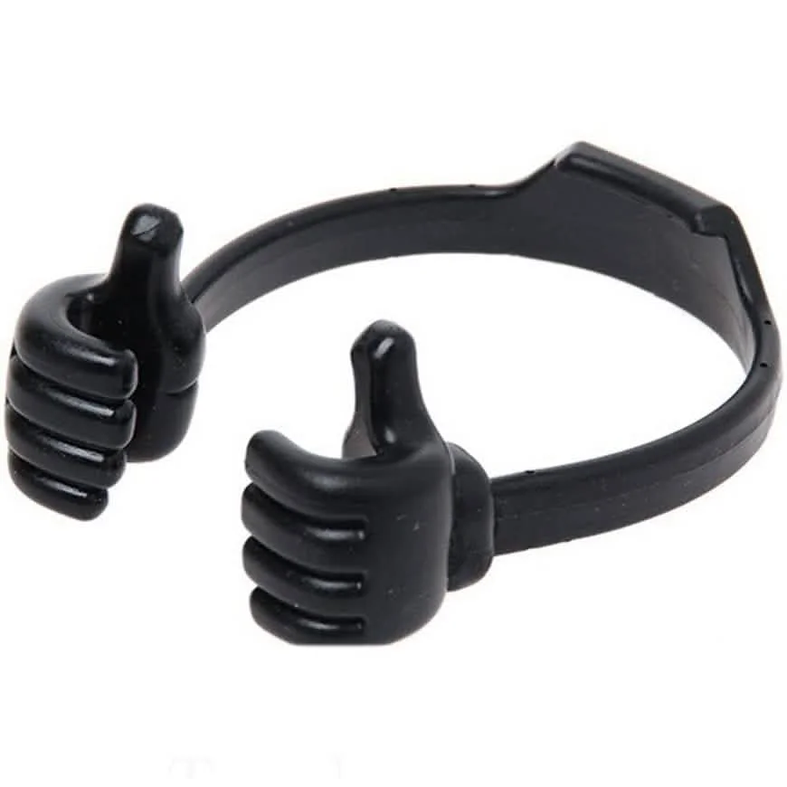 Adjustable Lazy Thumb Phone Holder - White