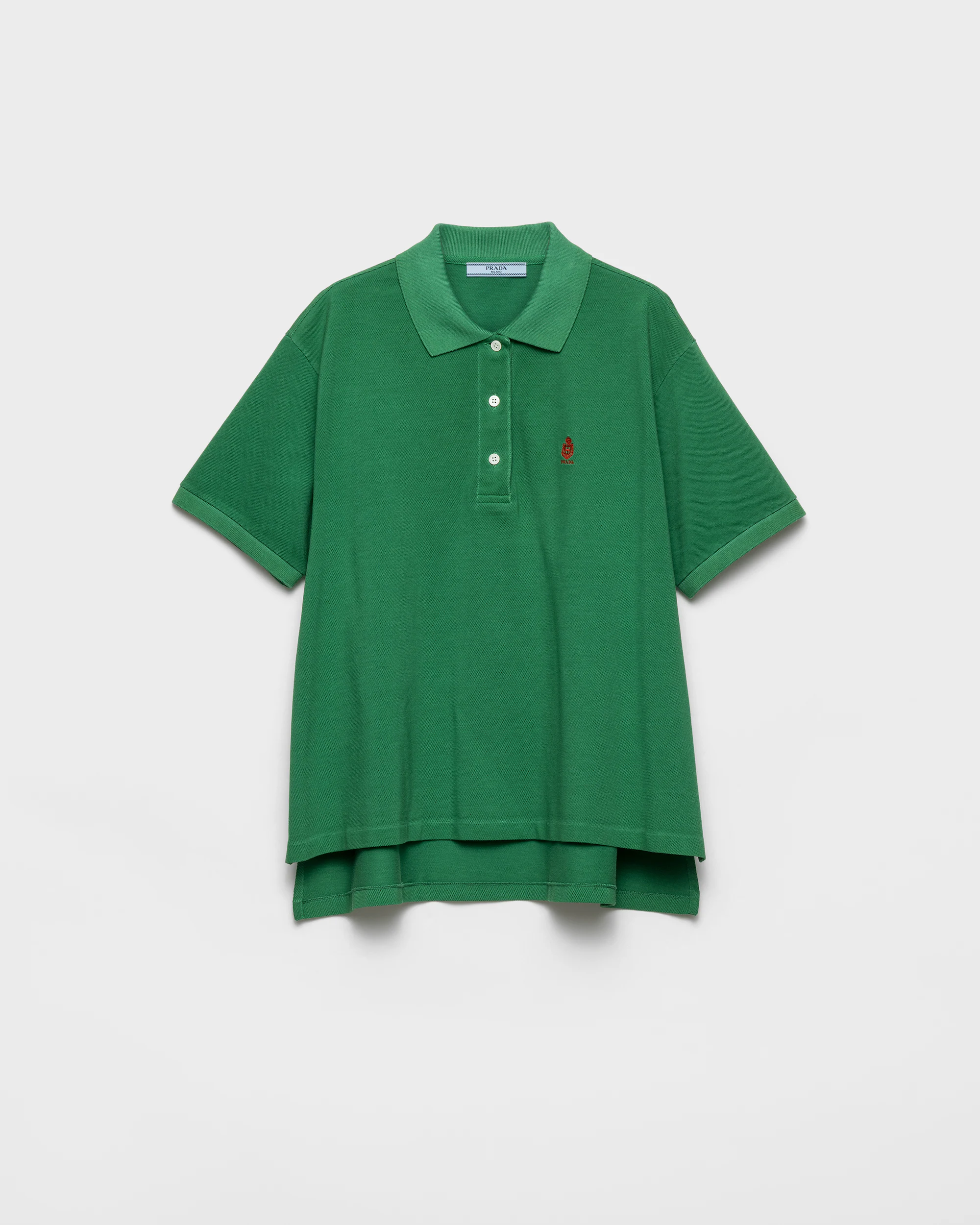 Green Piqué Polo Shirt