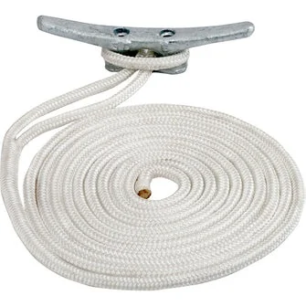 Sea-dog Double Braided Nylon Dock Line - 1/2" X 30' - White | 302112030wh-1