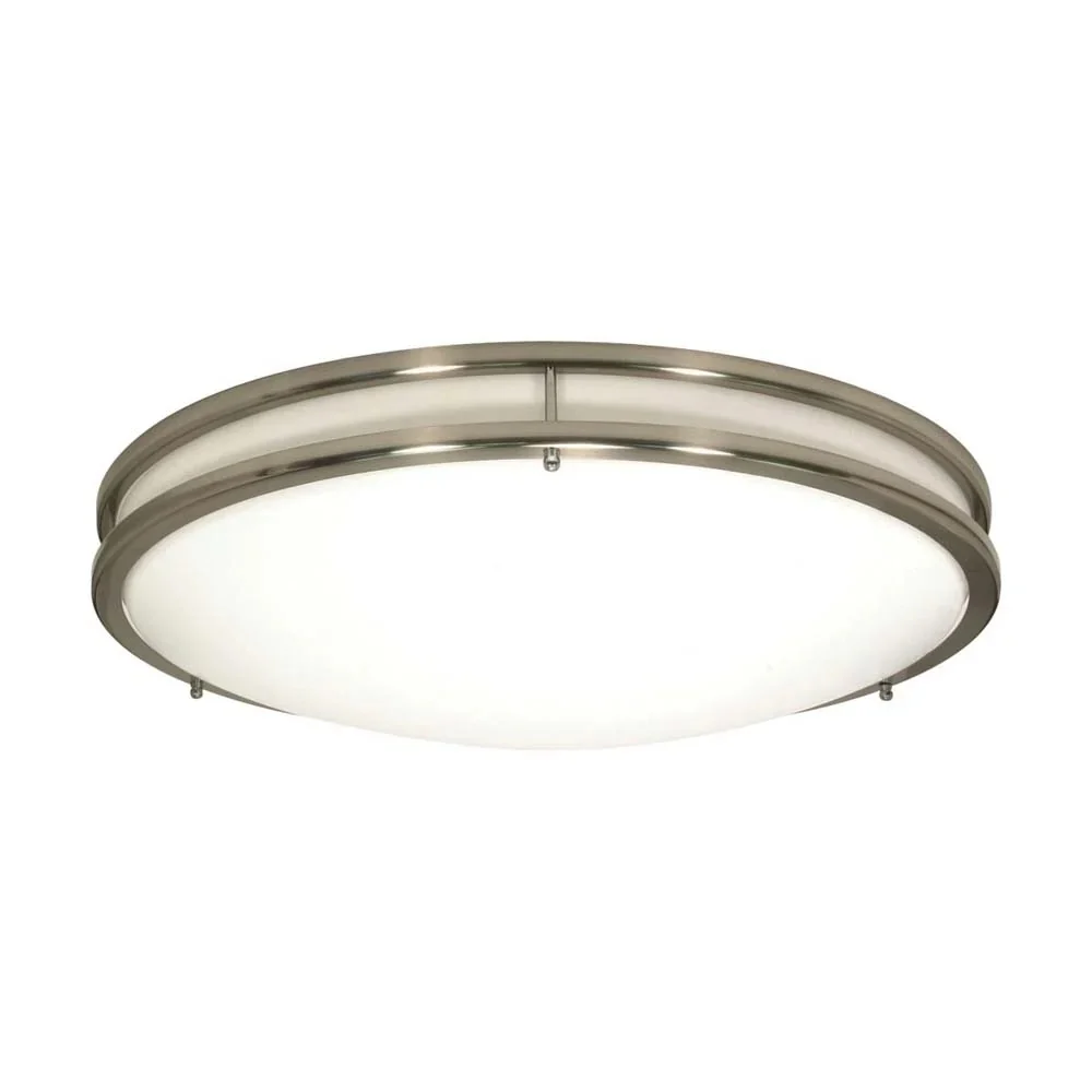 Nuvo Glamour Led 10-in Flush Mount Fixture Brushed Nickel Finish Cct Selectable