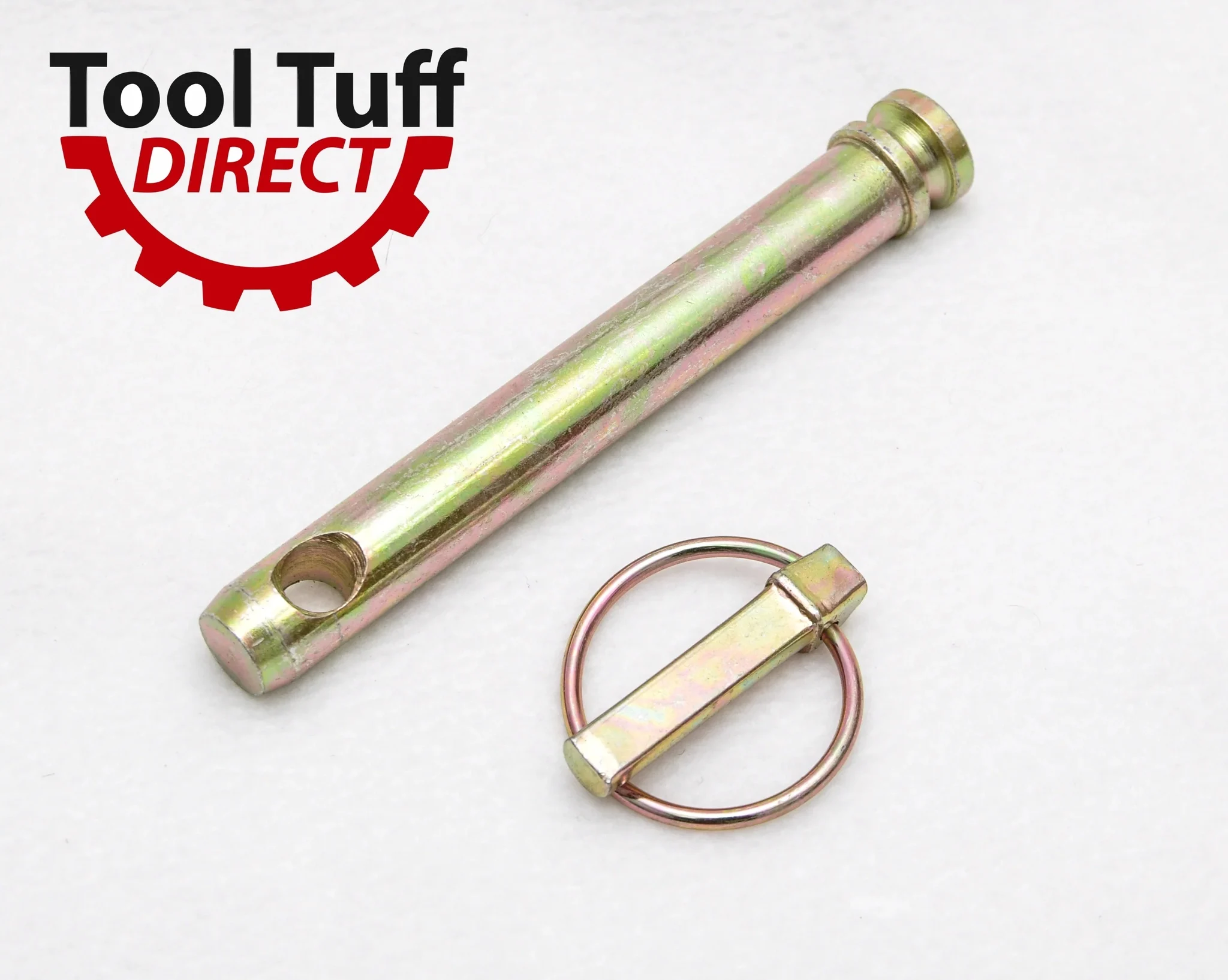 Tool Tuff Linkage: Top Link Pin & Lynch Pin Combo - Zinc Plated Steel - 3/4" Diameter, 4-3/4" Usable Length, Quantity Discount!