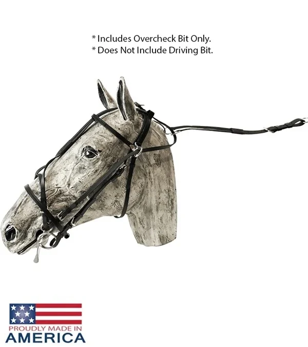 Feather-weight Euro Style Double Overcheck Bridle