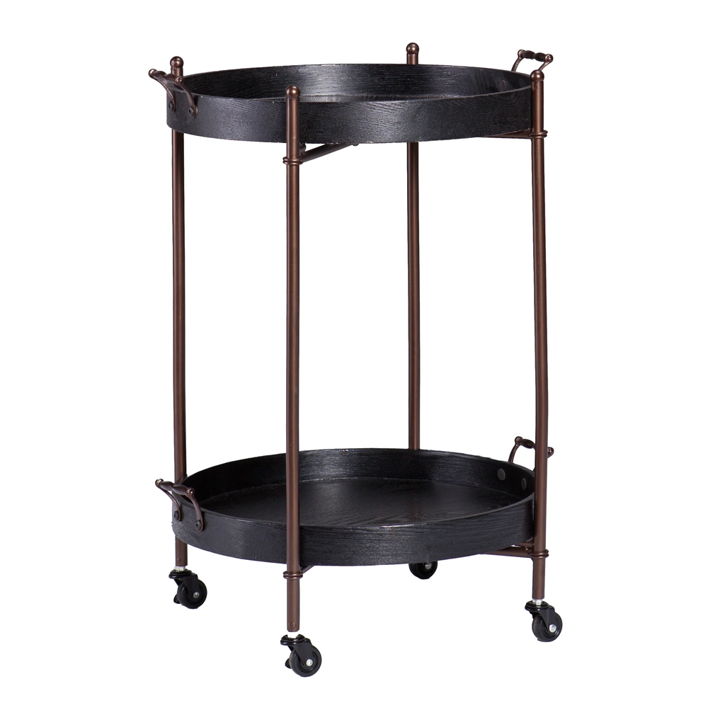 Alfred Two-tier Round Butler Table