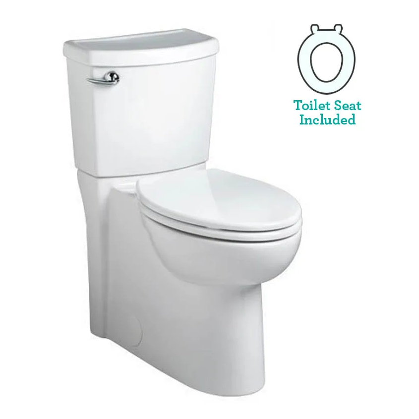 American Standard Cadet 3 Elongated Two-piece Toilet With Concealed Trapway, Everclean Surface, Powerwash Rim And Right Height Bowl - Includes Slow-close Seat