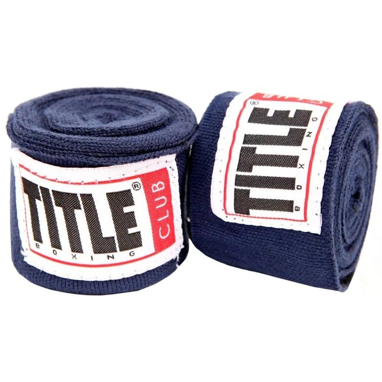 Title Boxing Club 180" Semi Elastic Mexican Handwraps - Navy