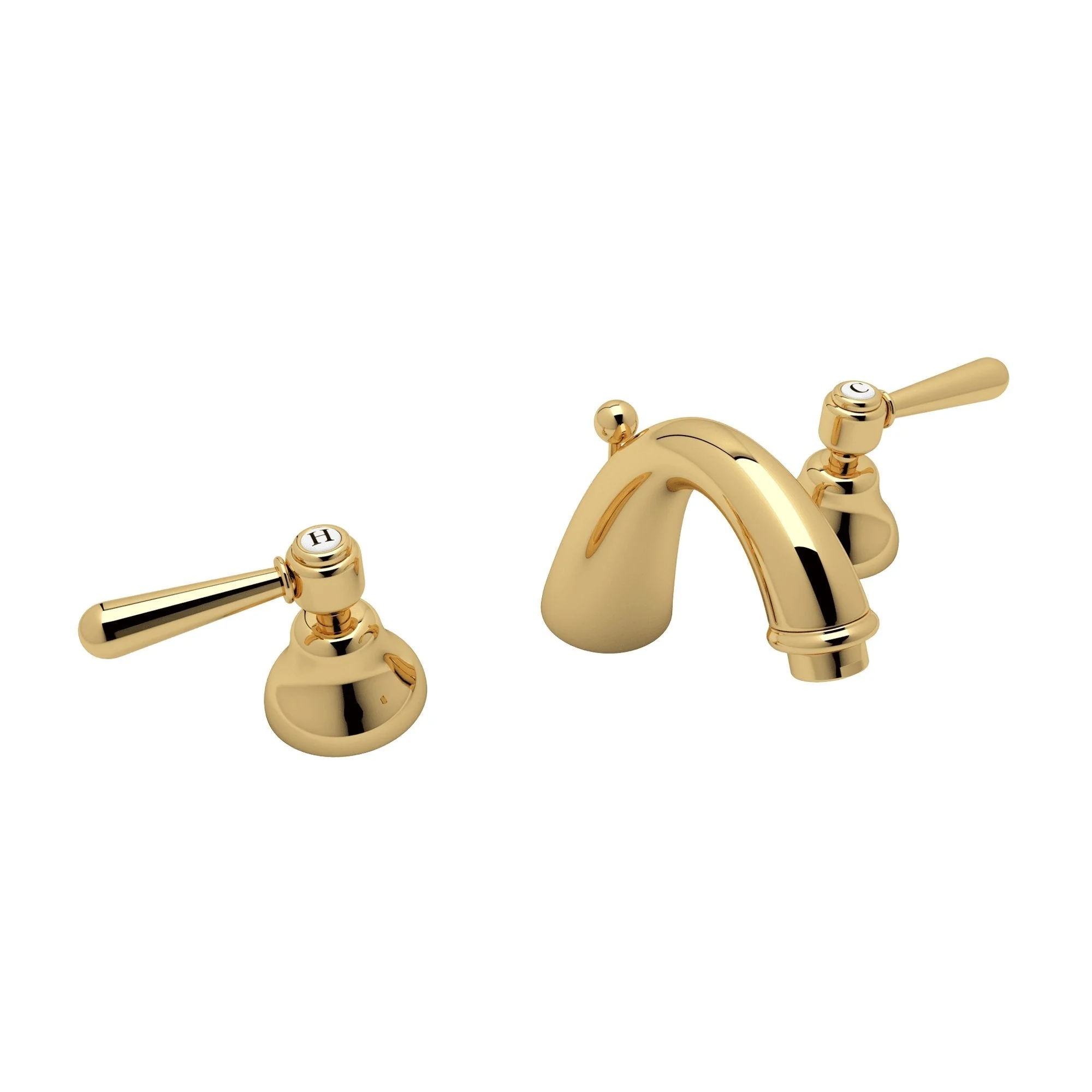 Rohl A2707 Verona Widespread Lavatory Faucet - Italian Brass