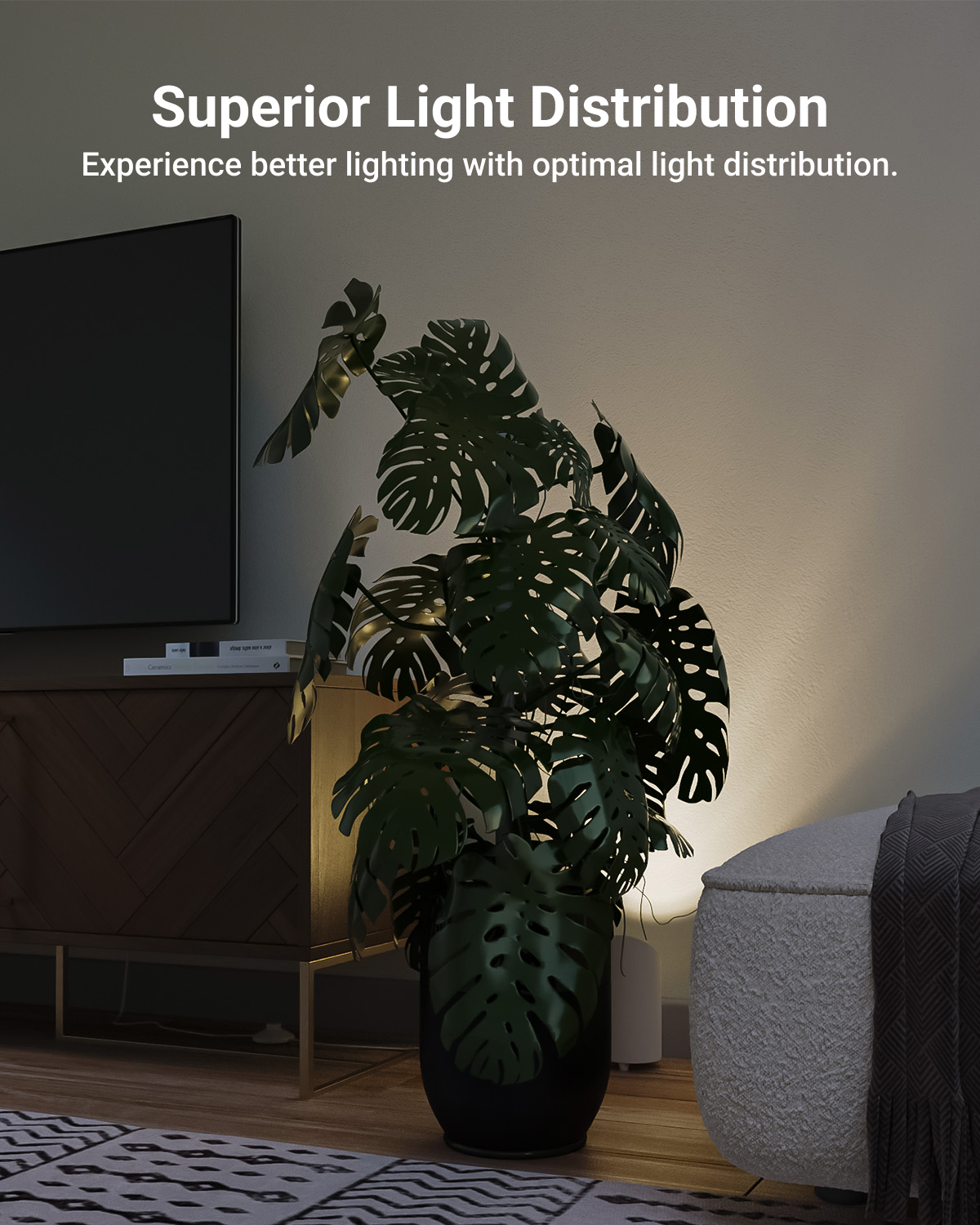 Led White Floor Uplight Spotlight 450 Lumens 1-pack
