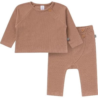 Modern Moments By Gerber Baby Boys' 2-piece Raglan Top And Pant Set