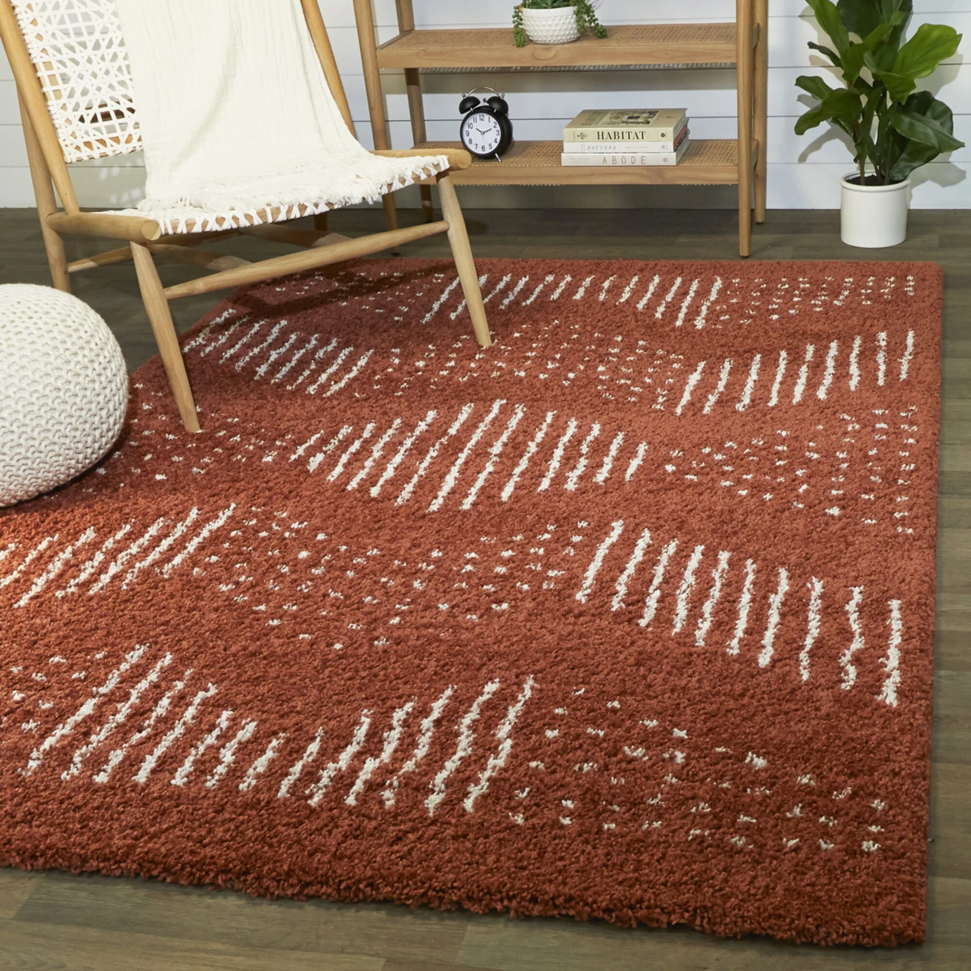 Balta Kalpana Tribal Shag 5' 3" X 7' Area Rug