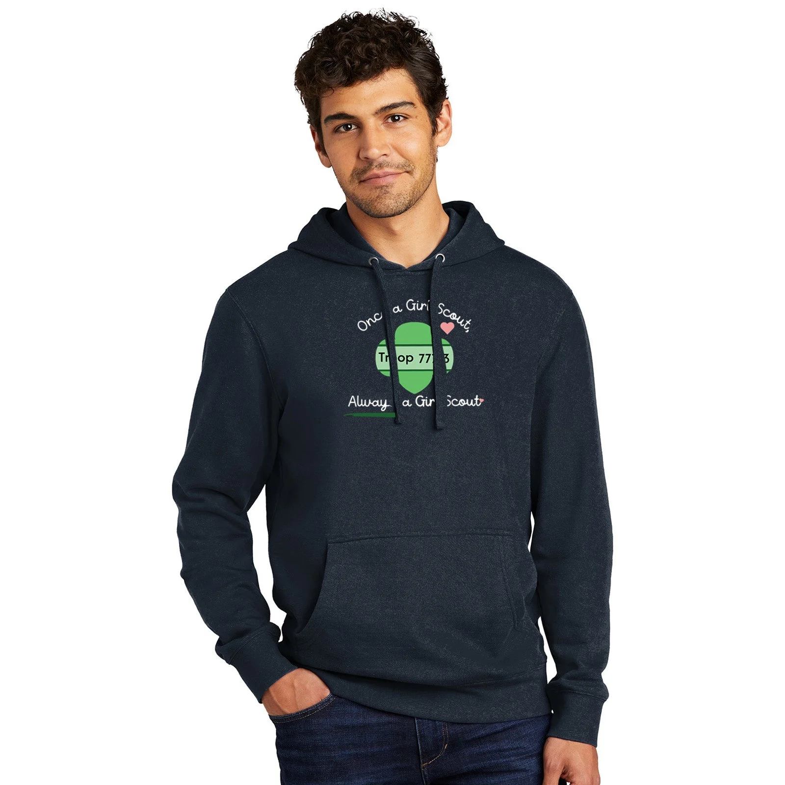 Navy Custom Girl Scout Troop 77713 Hoodie (pick Up, Farmington Hills, Us)