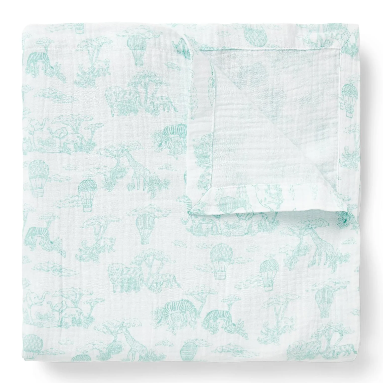 Baby Safari Toile Blanket