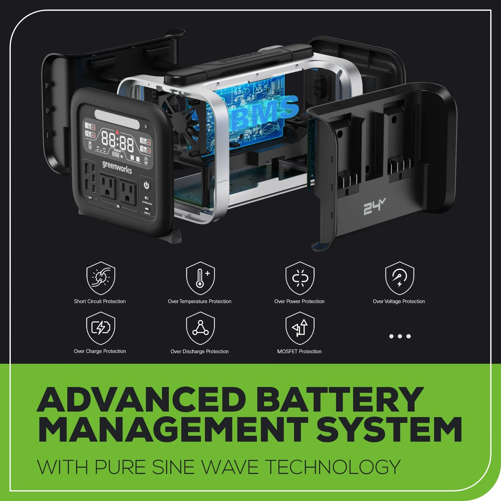 24v 500w Portable Power Station (tool Only)