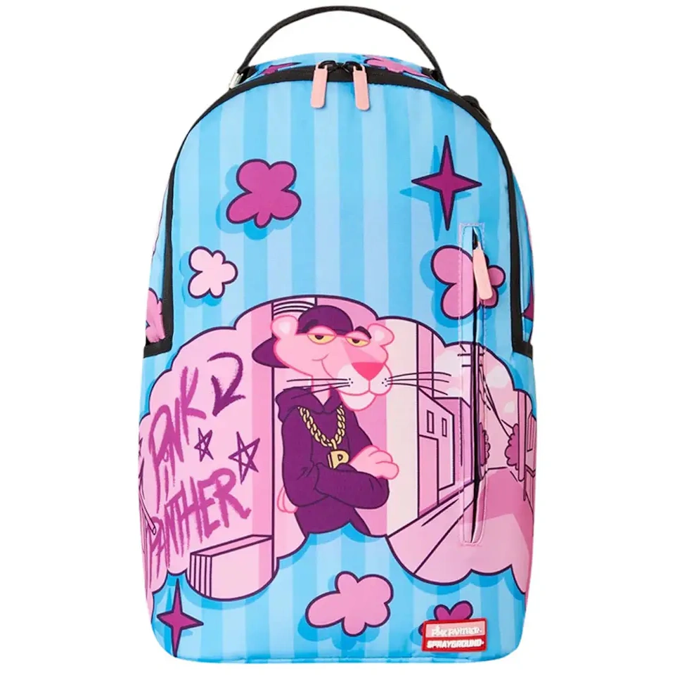 Sprayground X Pink Panther City Street Cloud Master Piece (dlxsr) Backpack Blue/pink