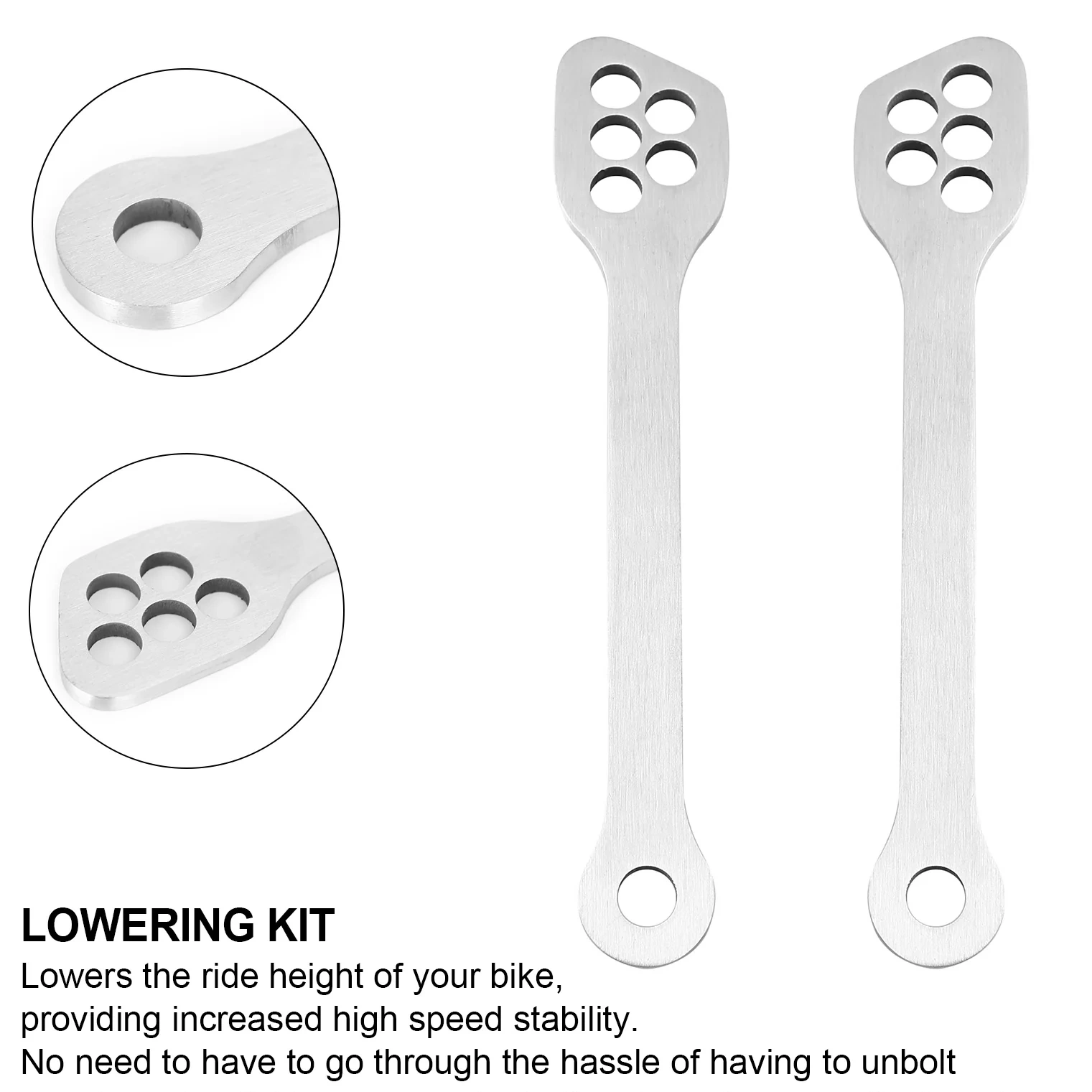 Rear Suspension Lowering Links Kit For Kawasaki Ninja Zx6r Zx10r Ex250 Ex300 2003-2019 Generic