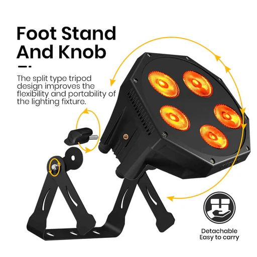 Glamopar Led Light Series 5x12w / 7x12w 6in1 Color Mixing With Intelligent & Temp Control