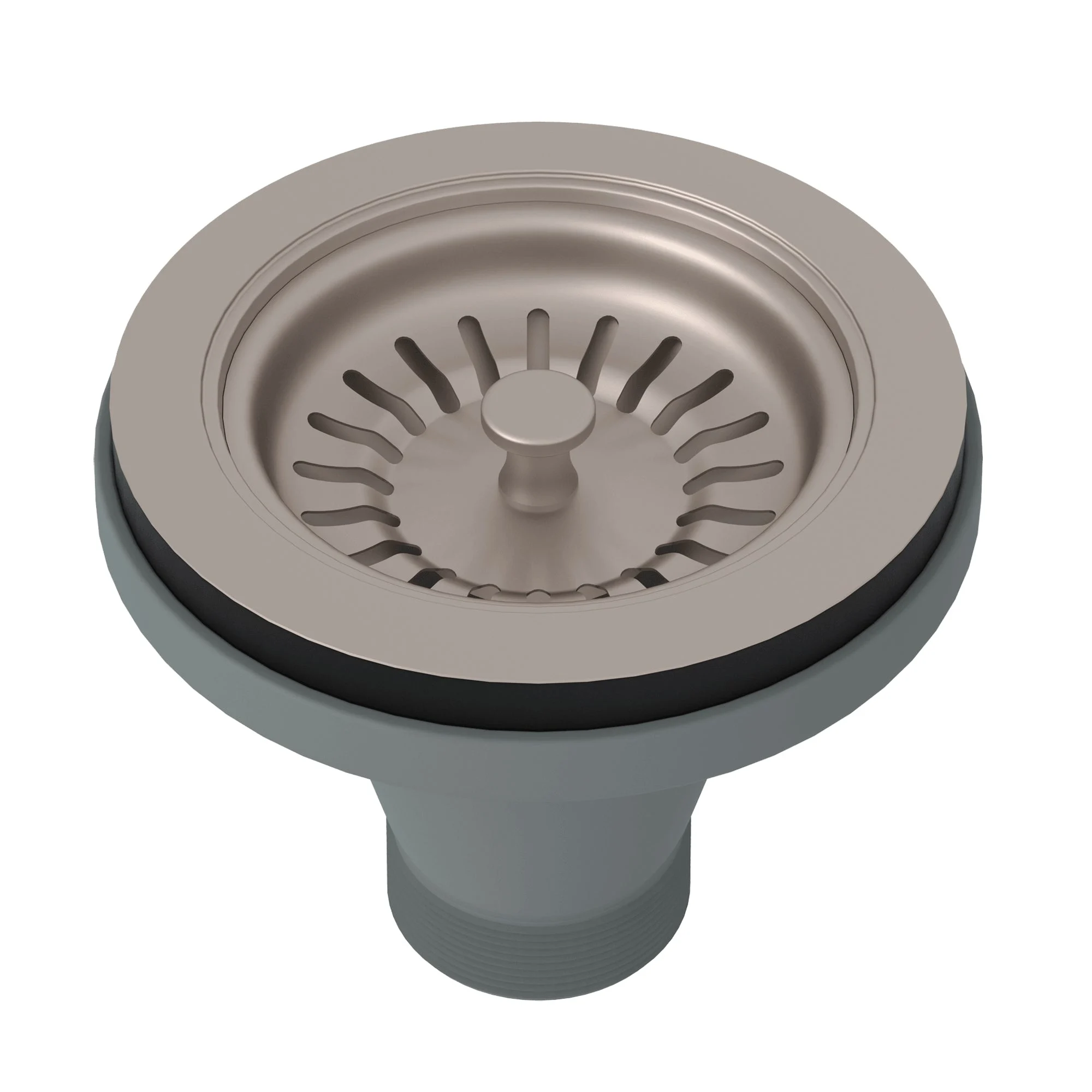 Rohl 735 Manual Basket Strainer - Satin Nickel (stn)
