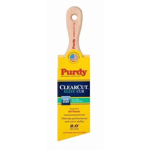 Clearcut Elite Cub 2 In. Ultra Stiff Angle Trim Paint Brush